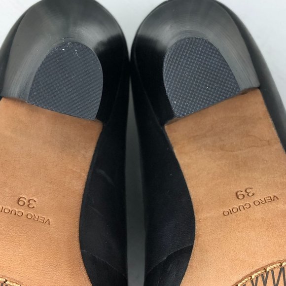 Modern Vintage Women's Size 39 Lil Ro Black Leather Pointed Toe Ankle Booties - Picture 10 of 12